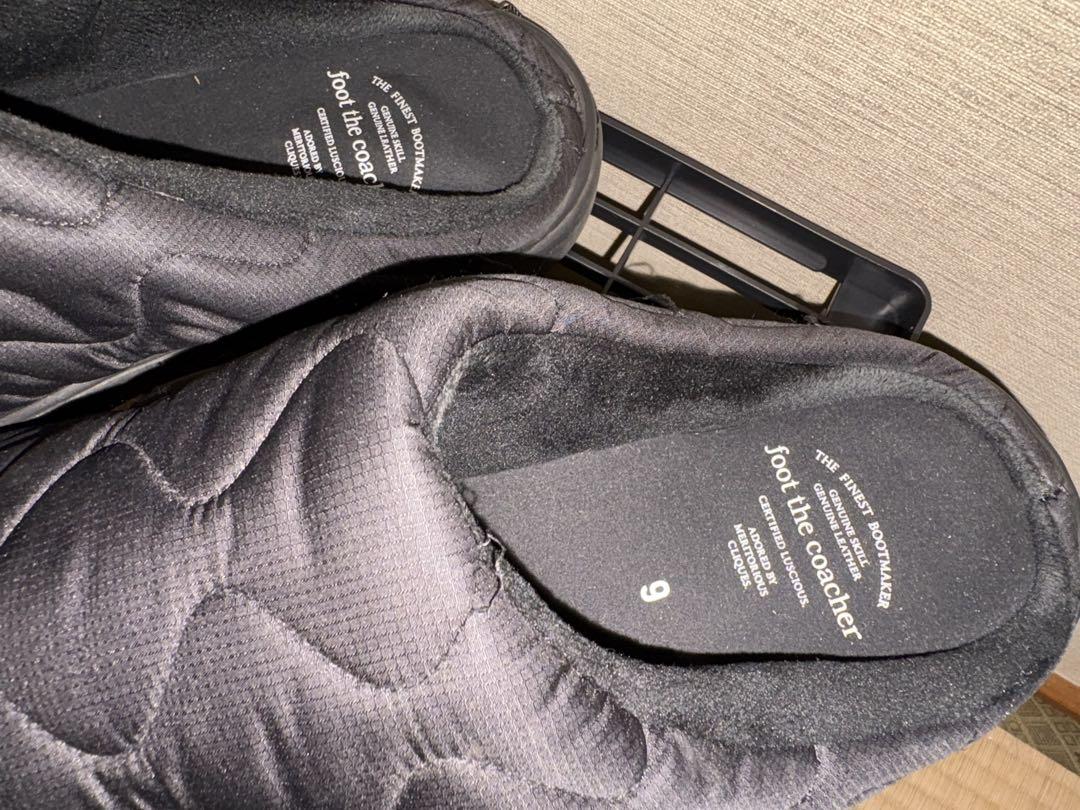 foot the coacher ブラック サボサンダル 9
