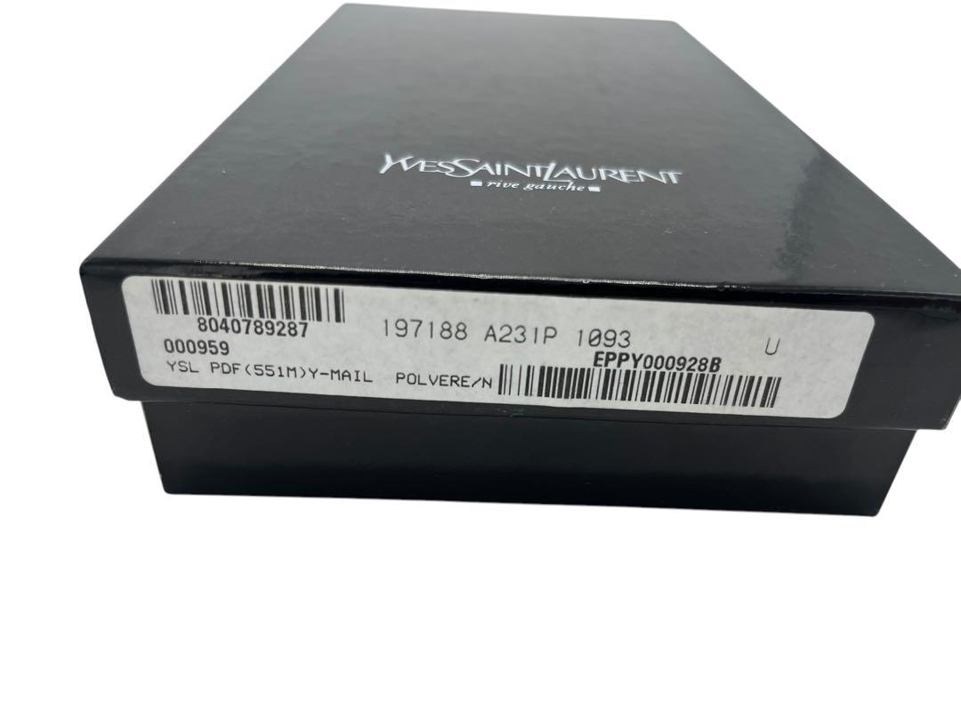 未使用 イブサンローサン Yves Saint Laurent ブラック長財布