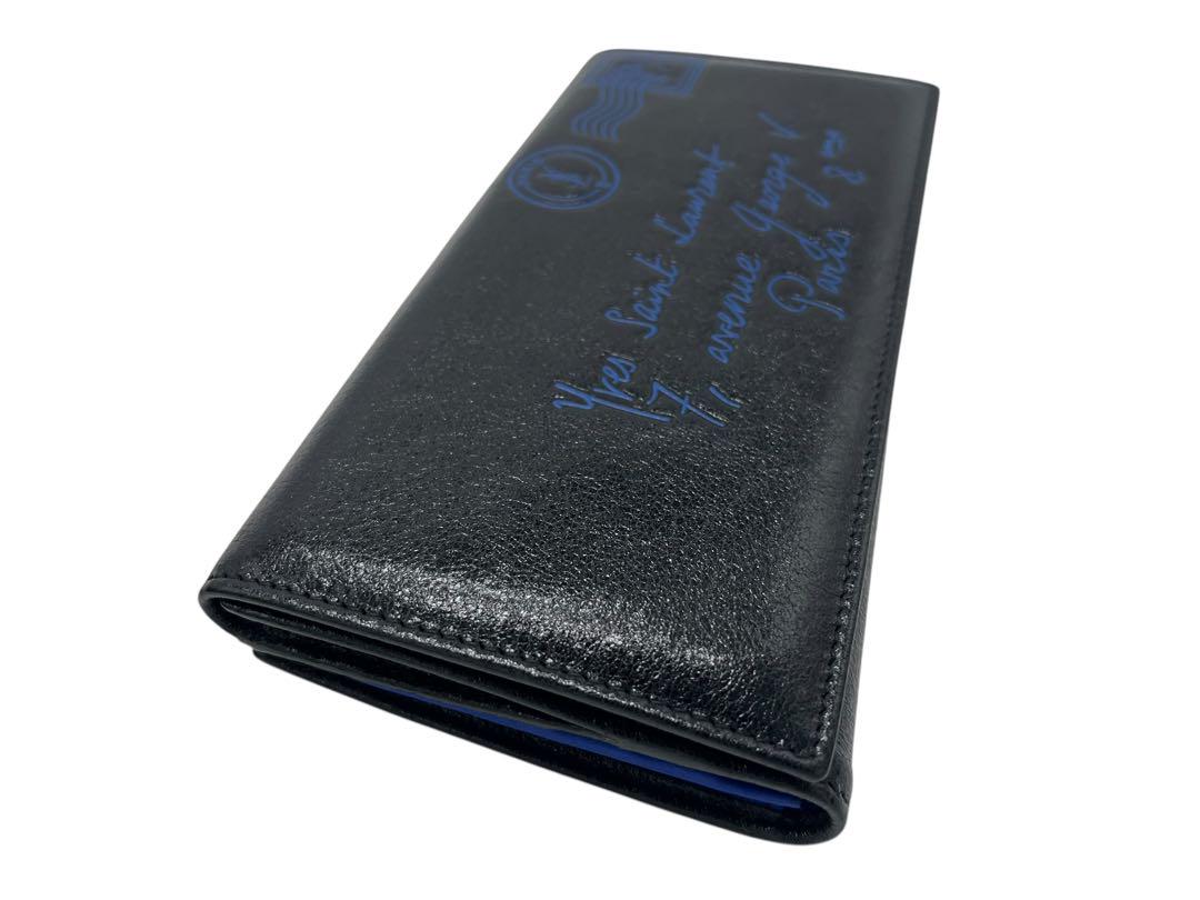 未使用 イブサンローサン Yves Saint Laurent ブラック長財布