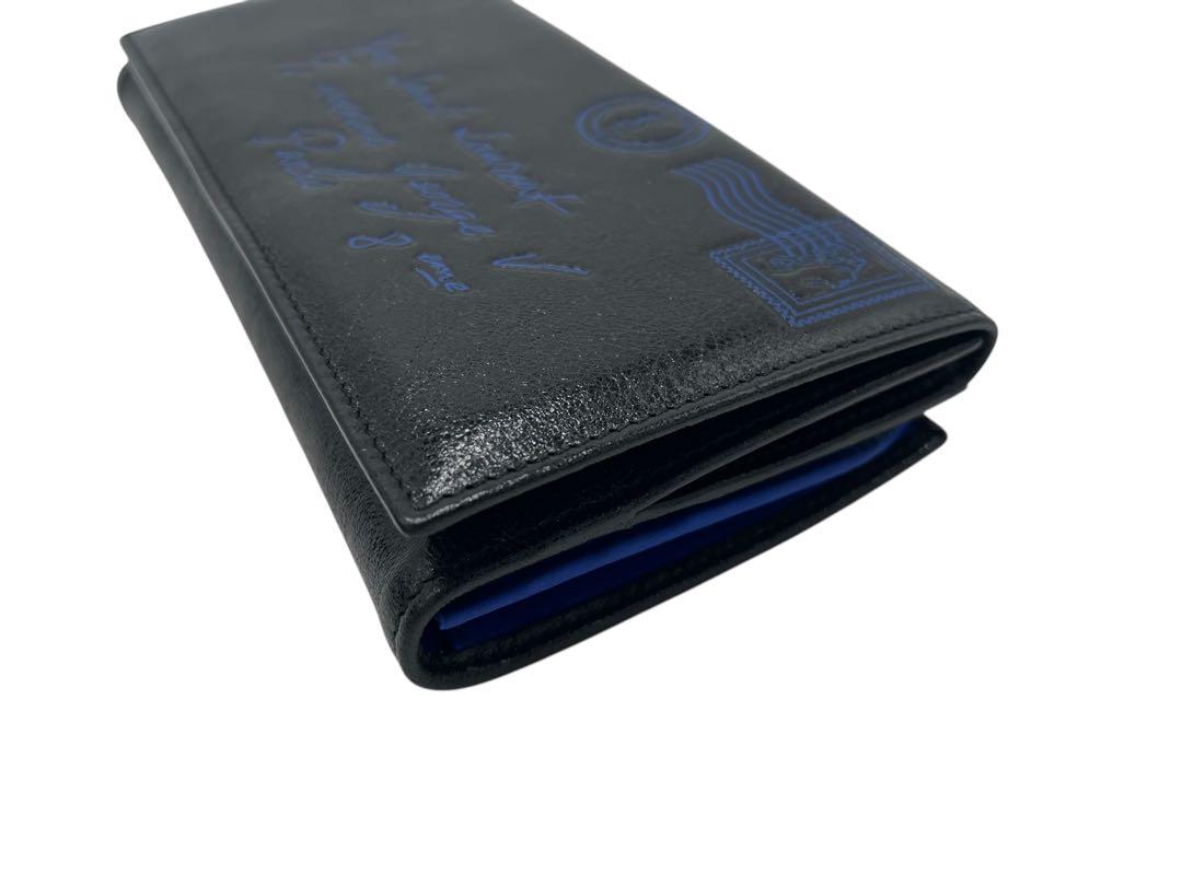 未使用 イブサンローサン Yves Saint Laurent ブラック長財布