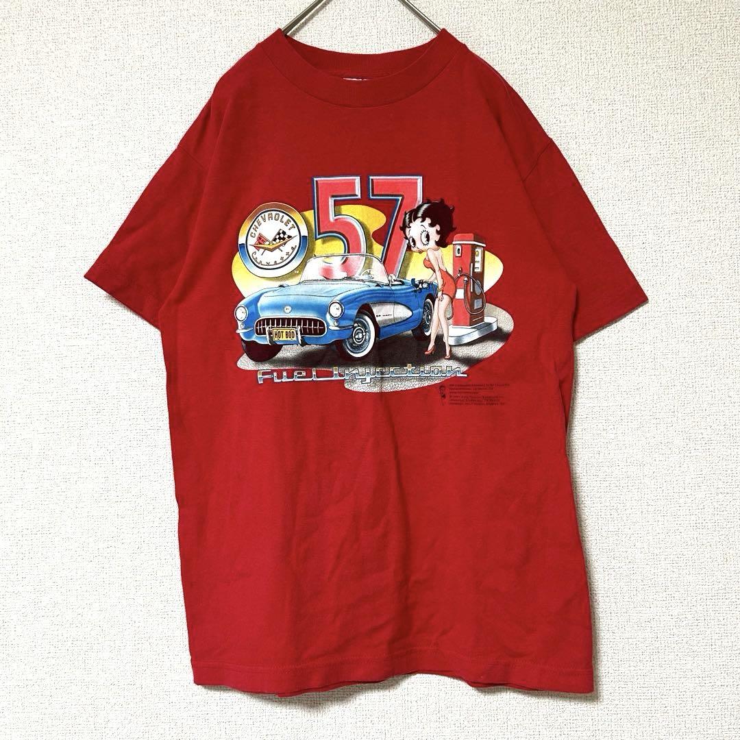 CHEVROLET×ベティちゃん USA製 00s 半袖Tシャツ Murina