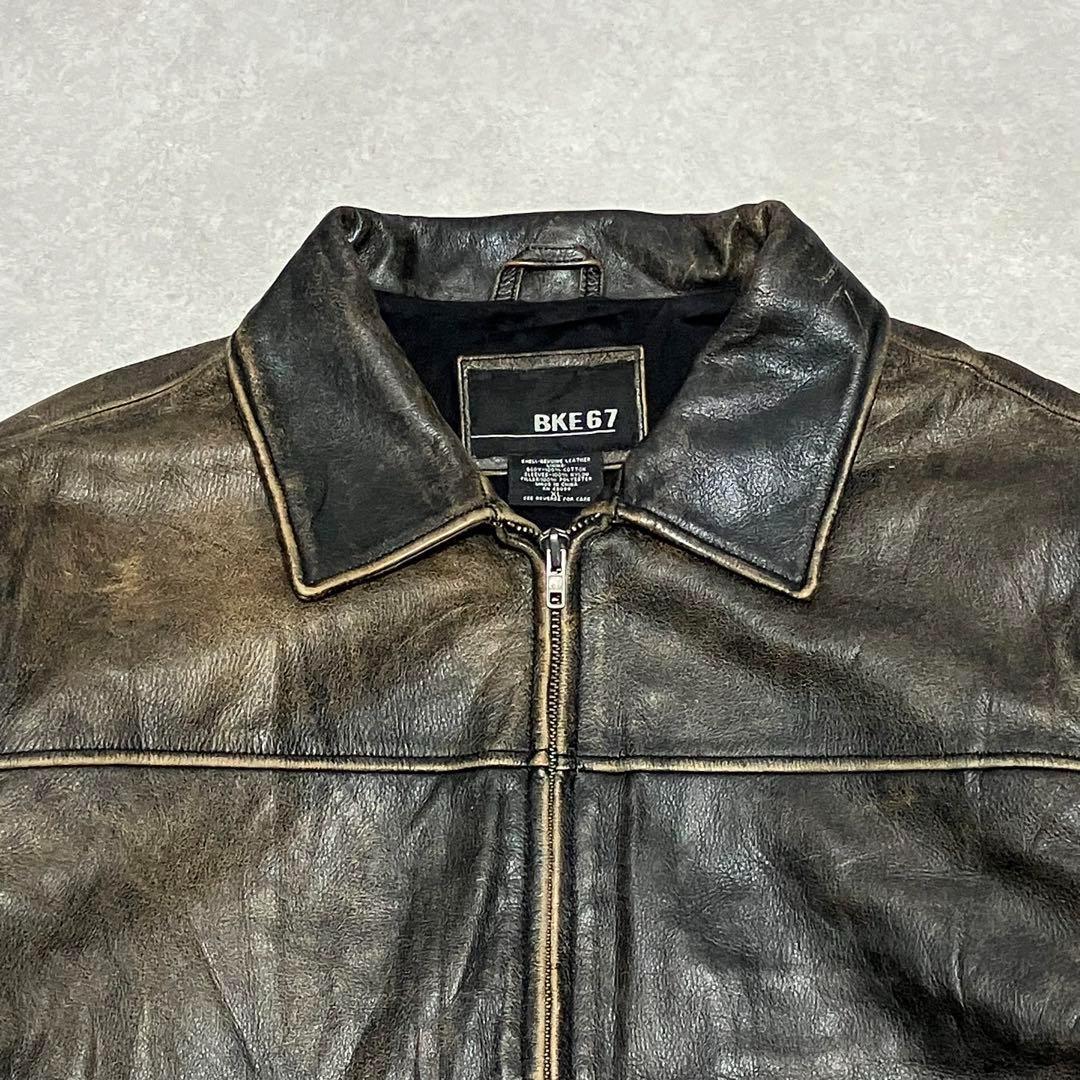 ジャケット・アウター 90s vintage leather jacket fade grunge