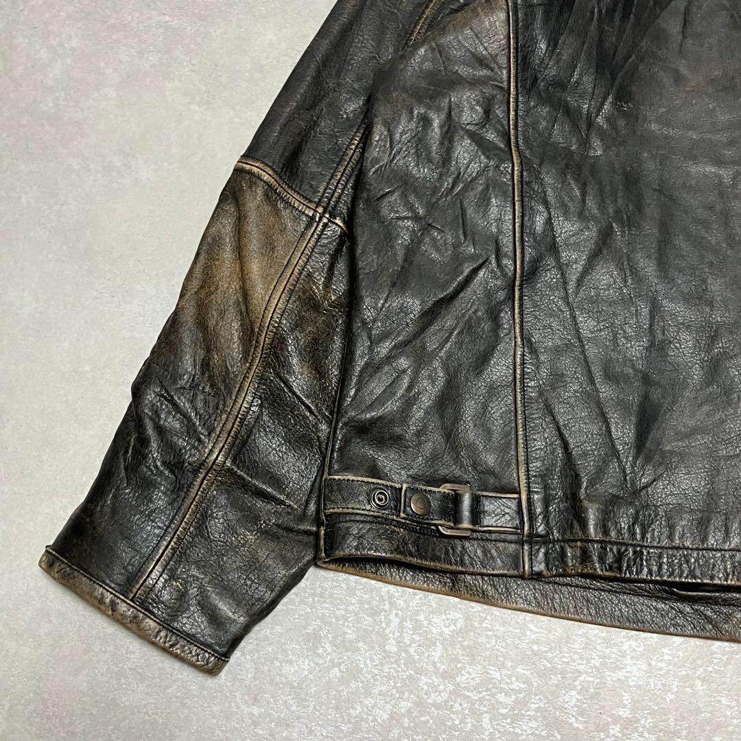 ジャケット・アウター 90s vintage leather jacket fade grunge