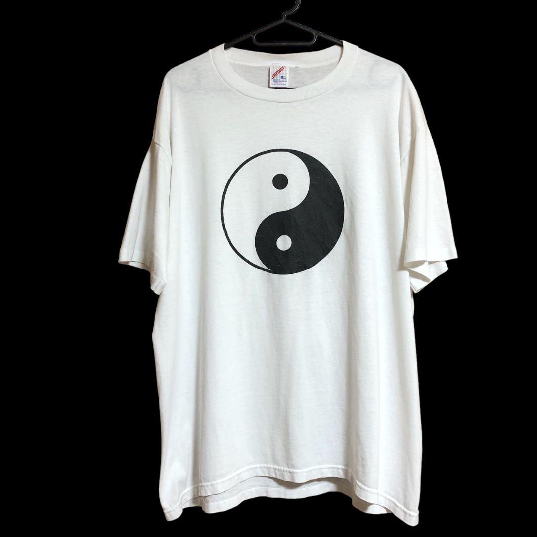 90s YING-YANG インヤン 陰陽 tee Tシャツ USA製 【福袋セール】 9751 ...