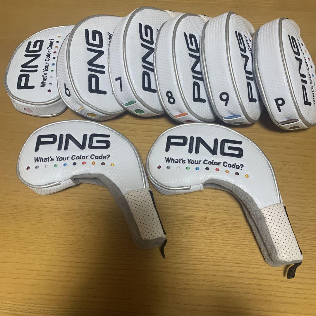 PING アイアン用ヘッドカバー 8個