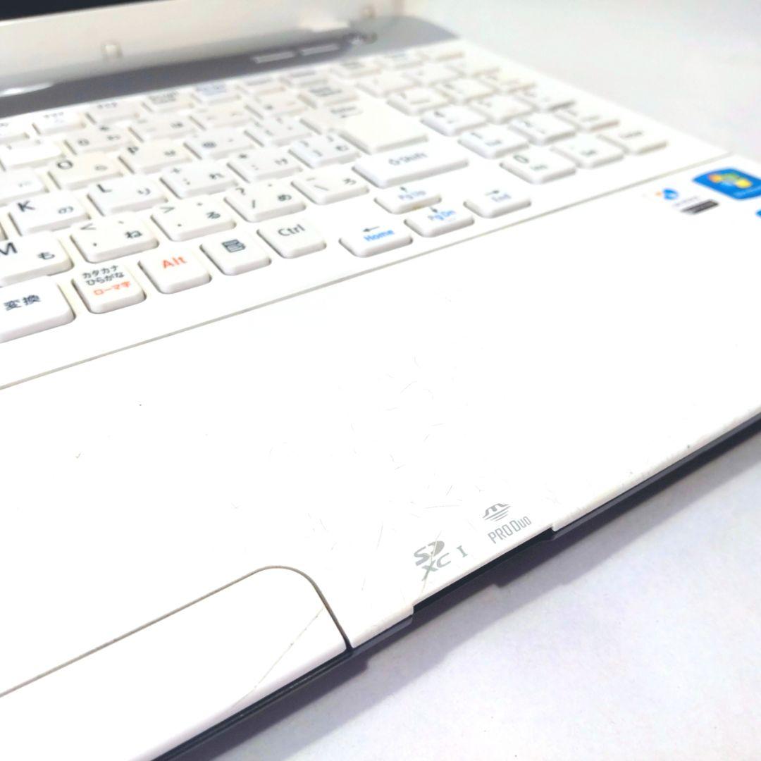 【期間限定送料無料】 艶☆ホワイト❦カメラ内蔵❦薄型❦キズ少な目の極上品✨NEC❦ノートパソコン - ノートPC