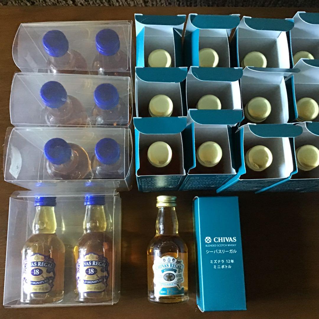CHIVAS REGAL 12年 ミニボトル25本【試供品】 シーバスリーガル12年 700ml + ミズナラ12年 50ml ミニチュア