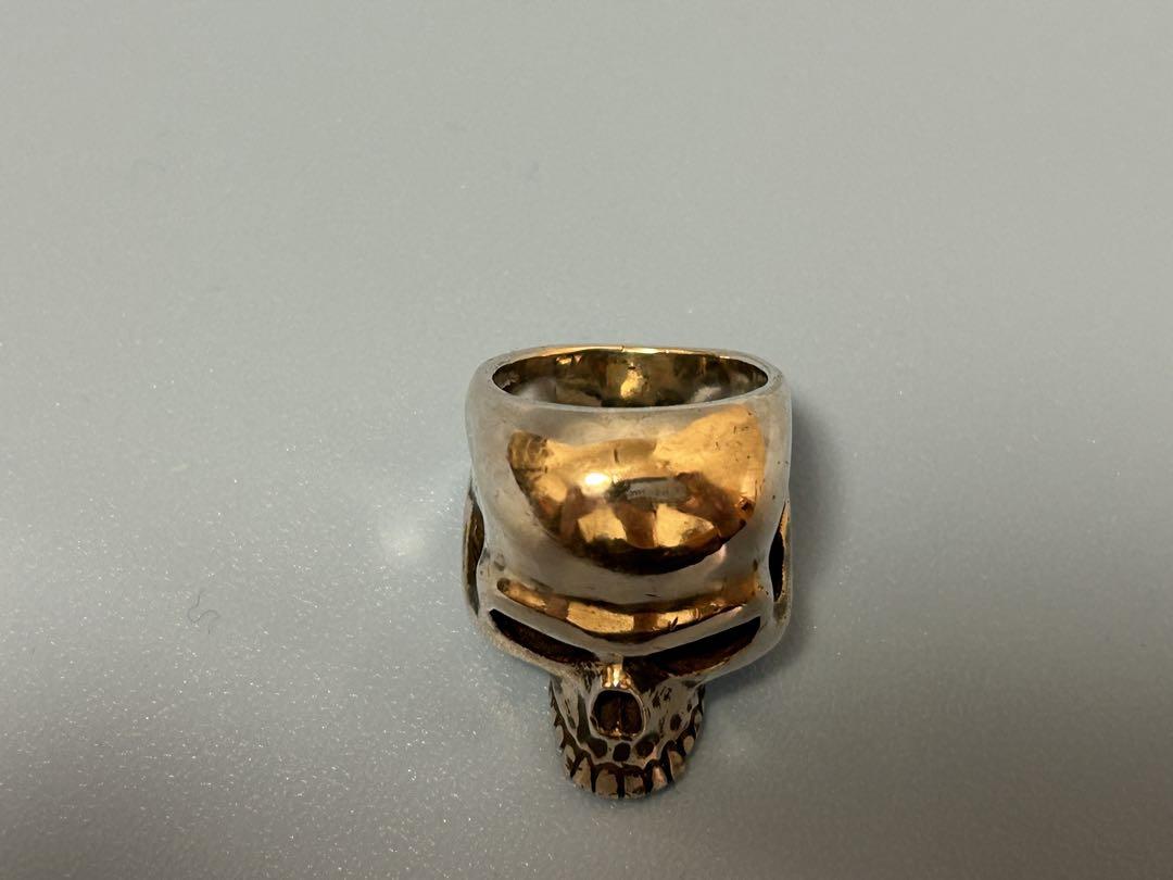 CRAZY PIG DESIGNS LARGE EVIL SKULL リング