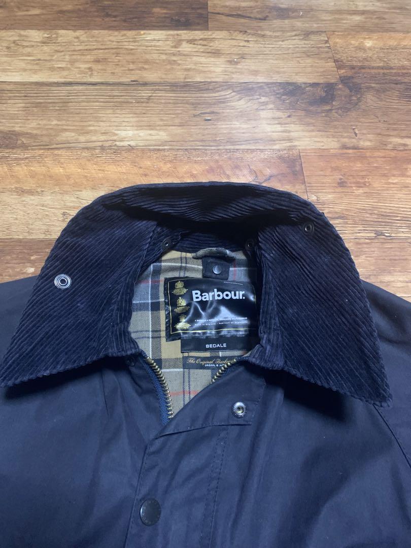 Barbour 36 コットンジャケット M 黒 コーデュロイ襟