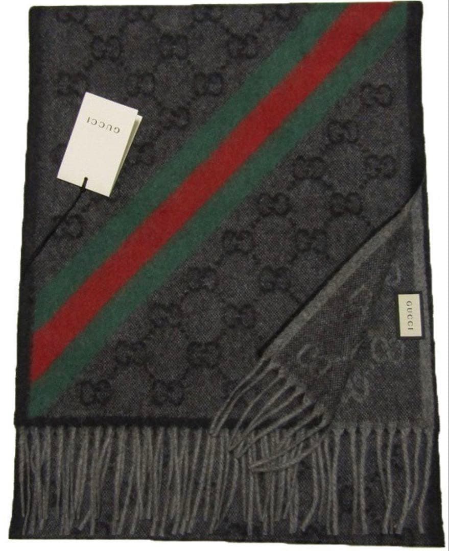 新品✨高級カシミヤGUCCIマフラー❗️箱紙袋セット❗️グッチマフラー カシミヤ 新品✨高級カシミヤGUCCIマフラー❗️箱紙袋セット❗️グッチマフラー カシミヤ