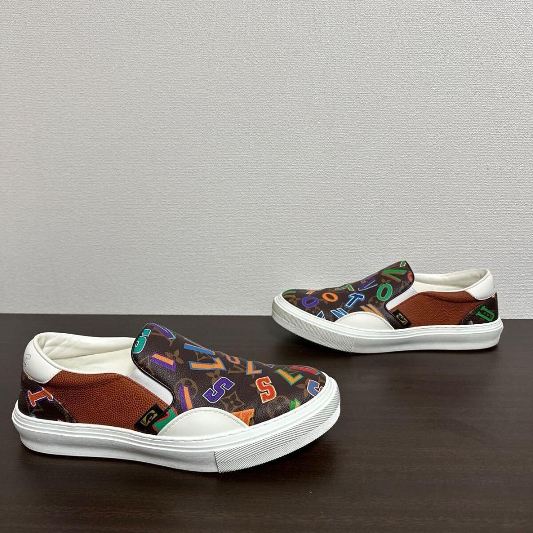 ルイヴィトン × NBA LVオリライン モノグラム スリッポン 7 1/2