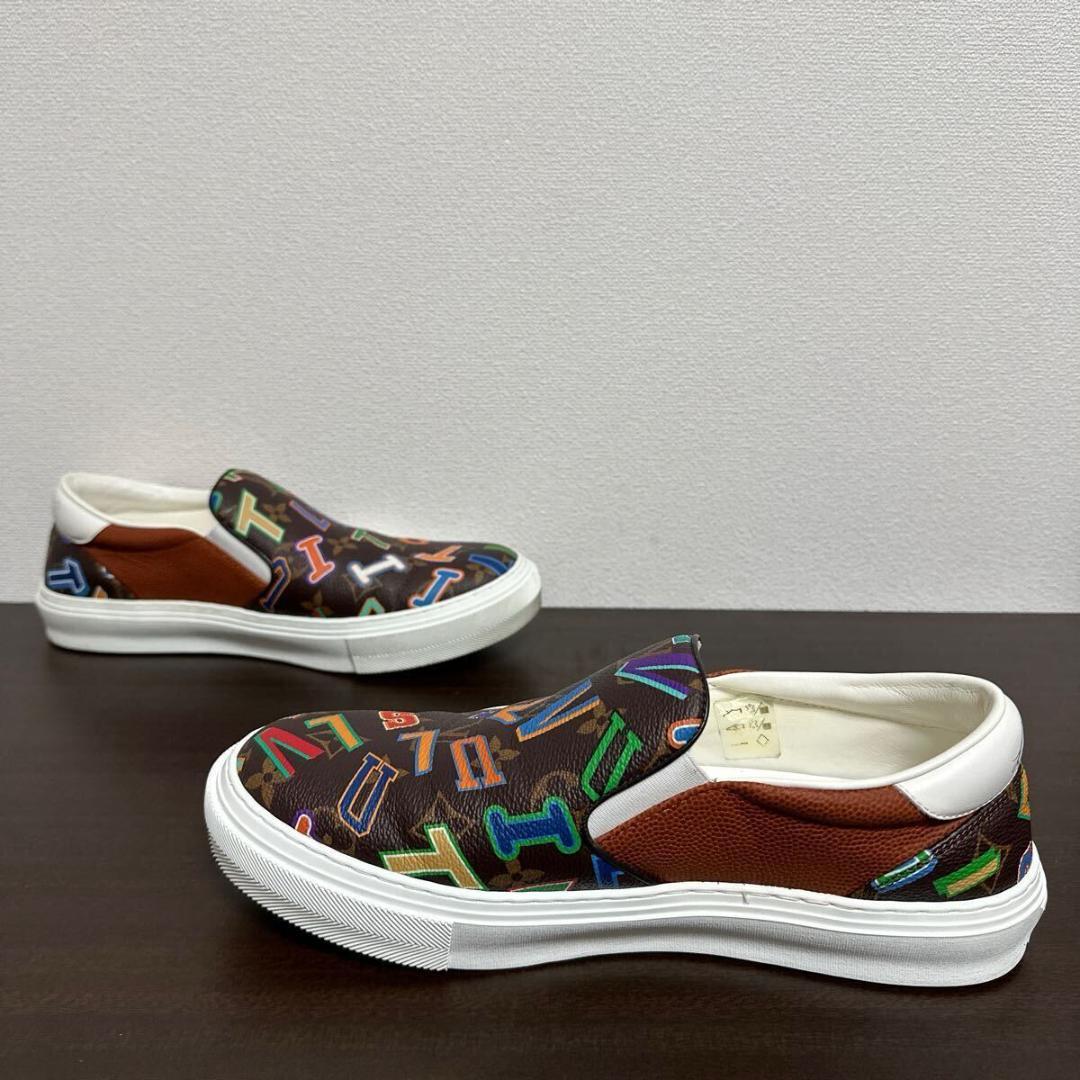 ルイヴィトン × NBA LVオリライン モノグラム スリッポン 7 1/2