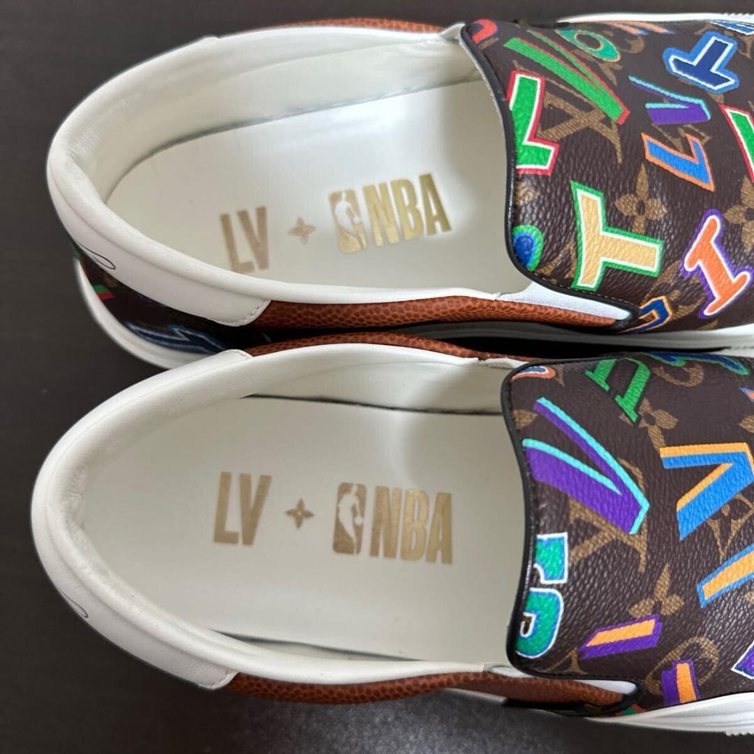 ルイヴィトン × NBA LVオリライン モノグラム スリッポン 7 1/2
