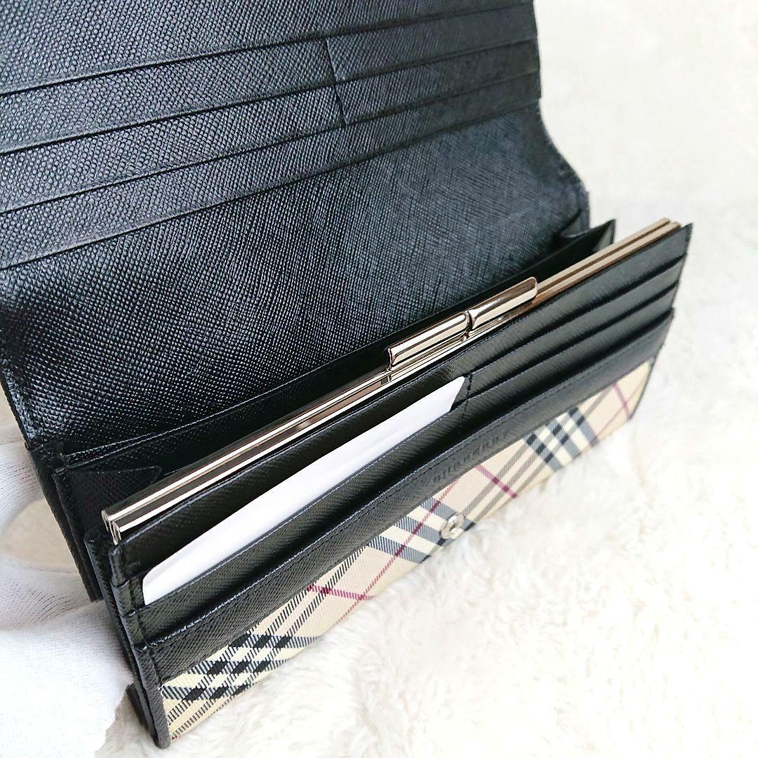新品未使用✨ BURBERRY バーバリー ノバチェック がま口 長財布