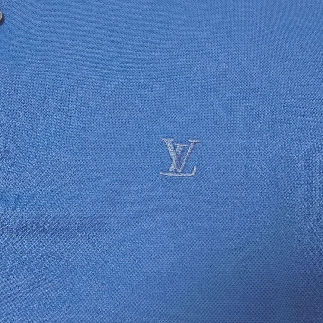 LOUIS VUITTON ルイヴィトン メンズ半袖ポロシャツ L ブルー