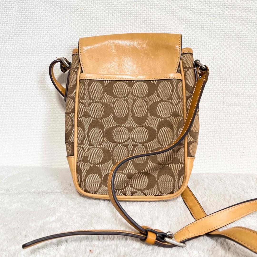 肌触りがいい 美品✨COACHコーチショルダーバッグトートバッグ総柄ブラウン茶 バッグ