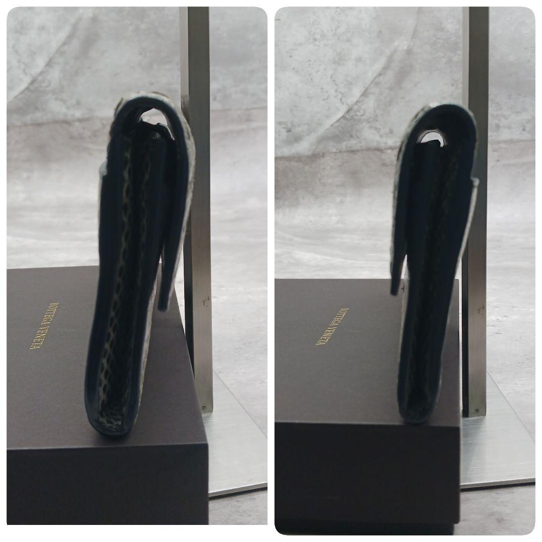 ✨極美品✨ ボッテガ ヴェネタ パイソン 長財布 フラップ 小銭入