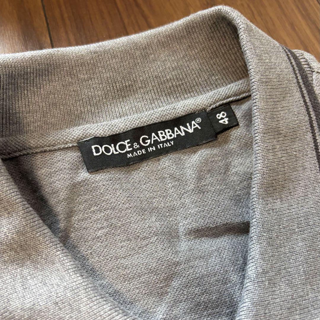 DOLCE&GABBANA グレー ポロシャツ 48