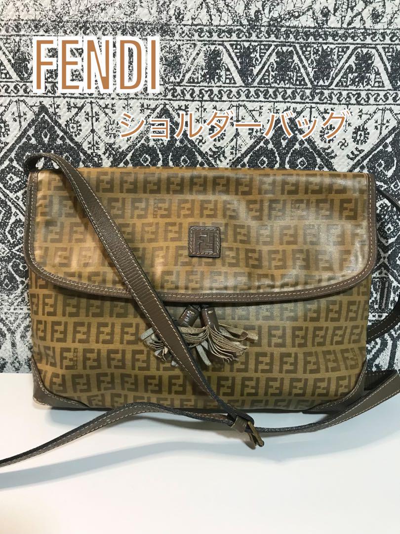 【良品】FENDI フェンディ ズッカ ズッキーノ ショルダーバッグ