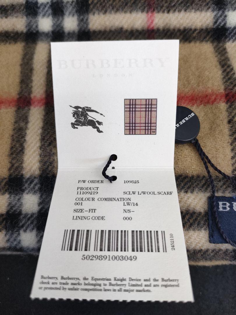 BURBERRY - ☆ 【美品】 バーバリーズ ラムウール ノバチェック