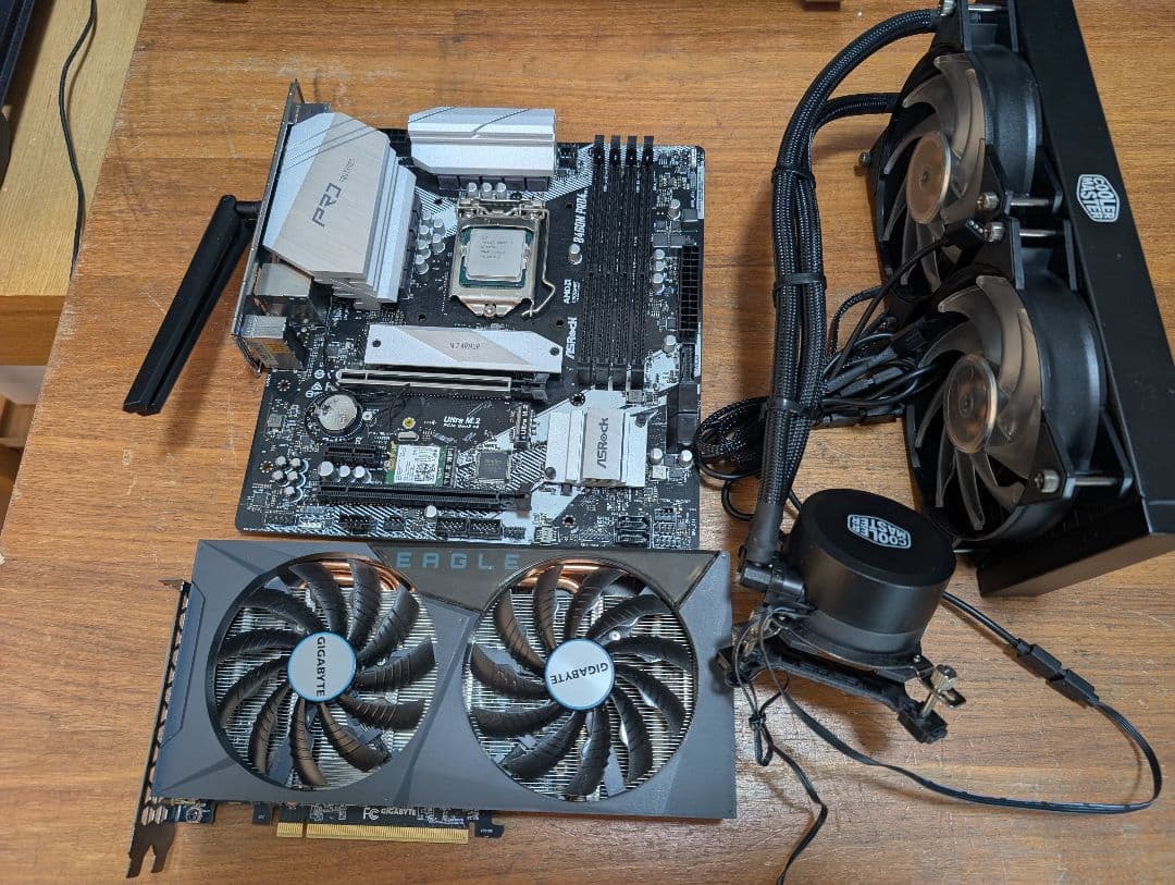 i7-10700 &B460M Pro＆RTX3060Ti＆水冷CPUクーラー