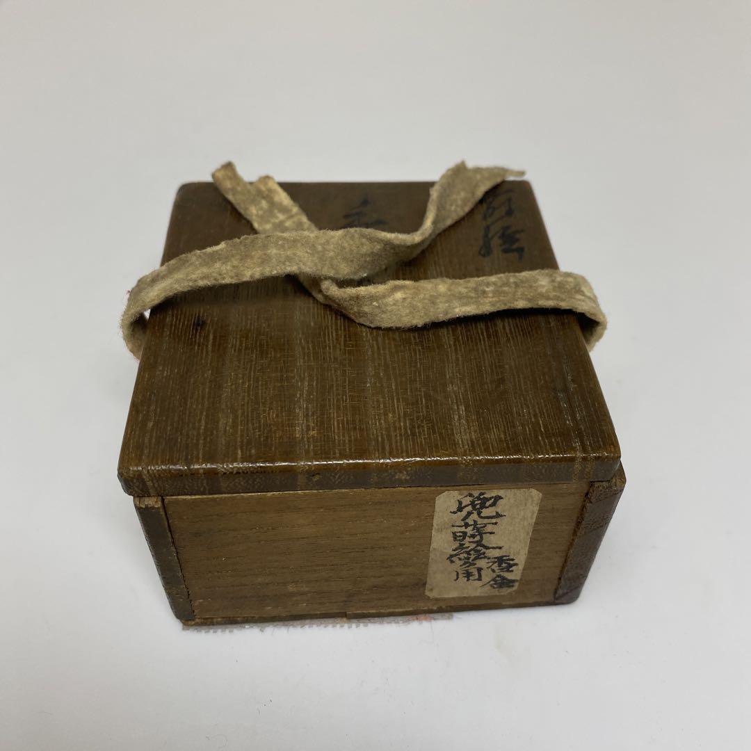 時代　かぶと蒔絵　香合　幅約5.8㎝　東さ6-1117☆2F