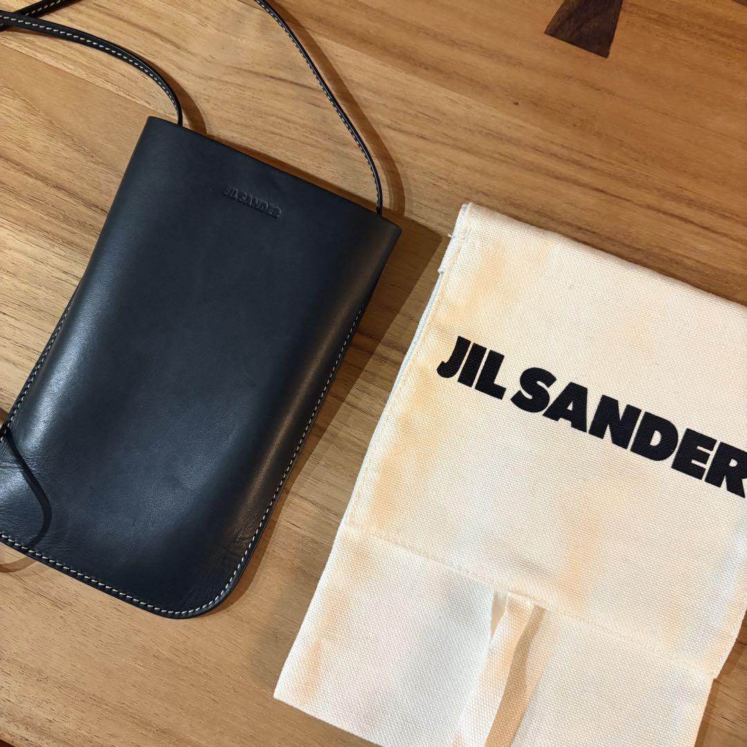 JIL SANDER ジルサンダー ショルダーバッグ スマートフォンケース 黒