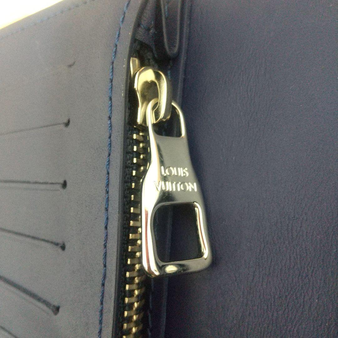 LOUIS VUITTON ブルー　バンダナ　長財布　ポルトフォイユ ブラザ