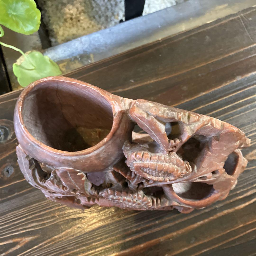 アンティーク 石彫 花瓶