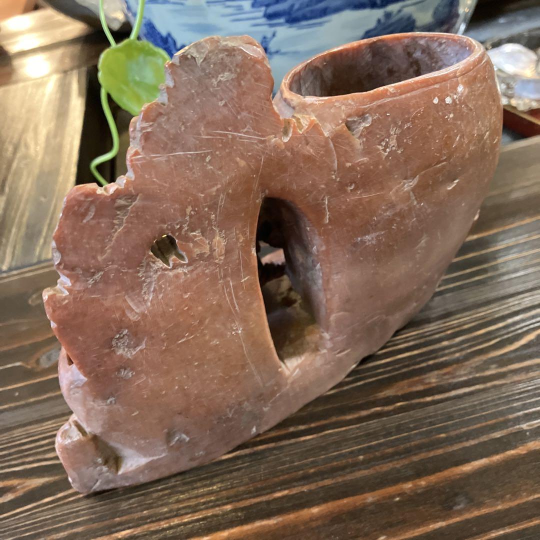 アンティーク 石彫 花瓶