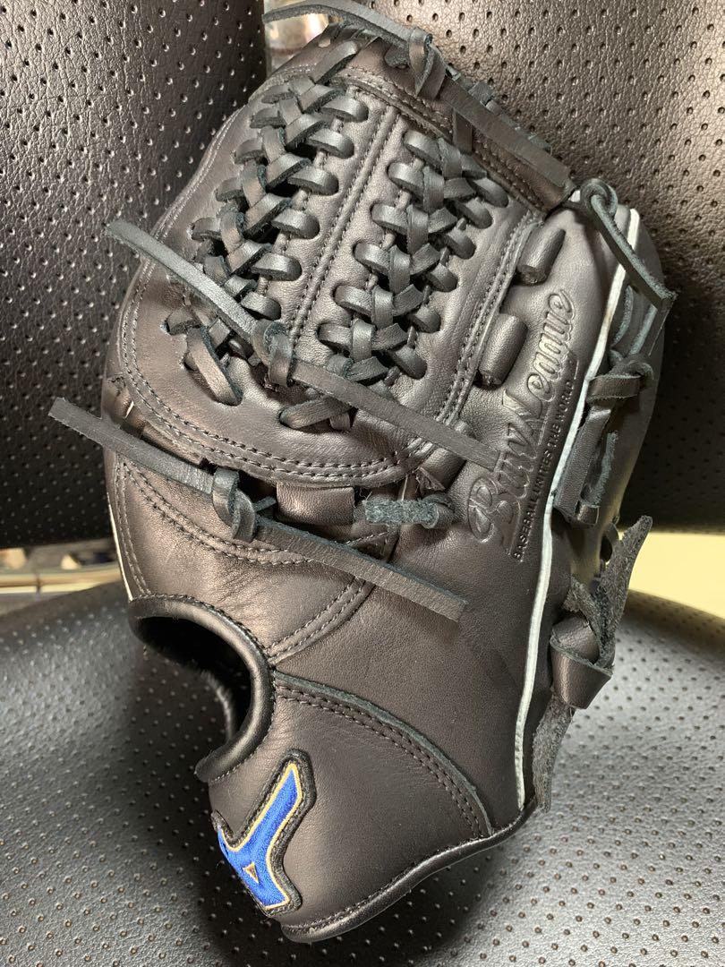 Mizuno 軟式グローブ ブラック　BuwLeague Mizuno 野球軟式グローブ 黒