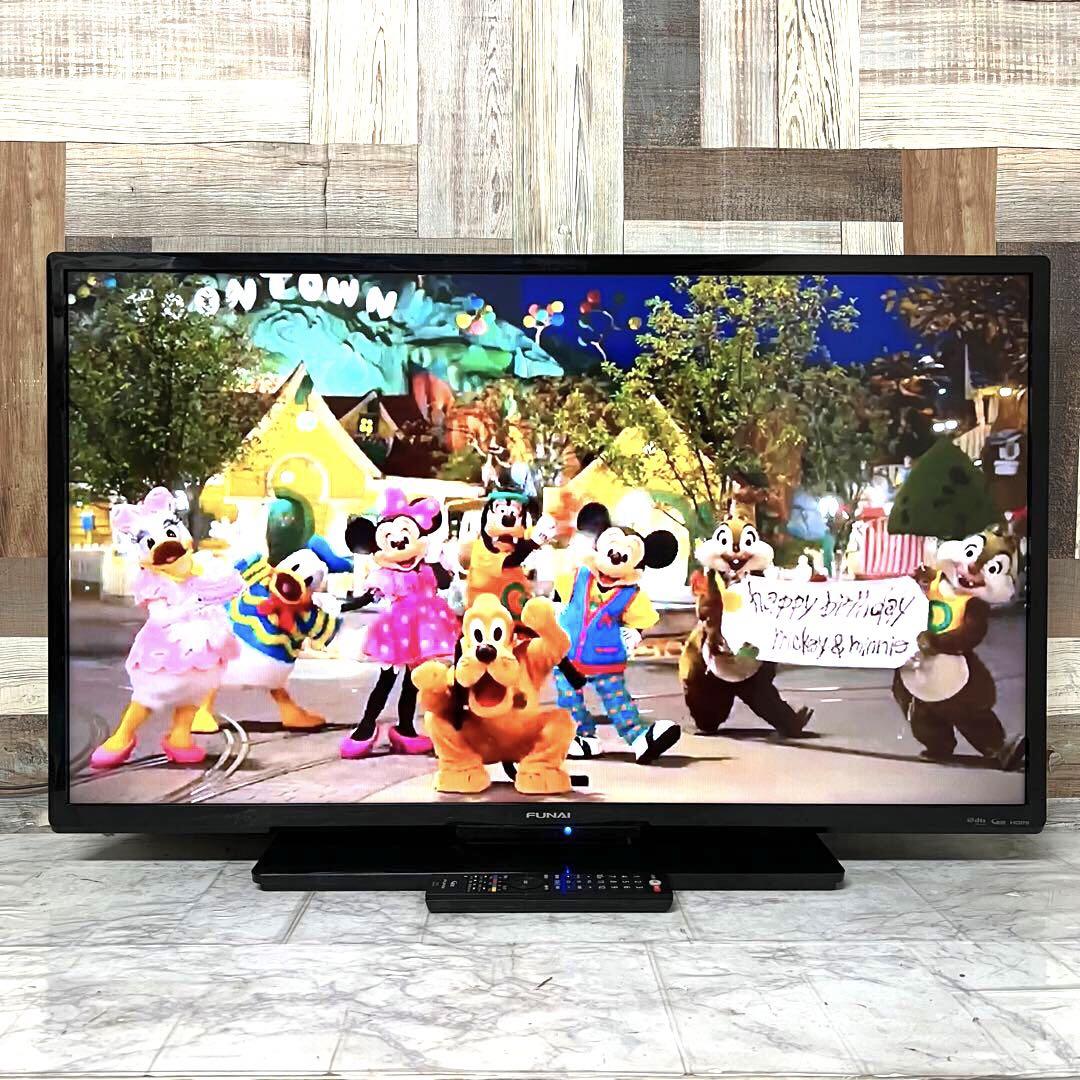 即日受渡❣️全国送料込 フナイ40V型液晶テレビ Wチューナー裏