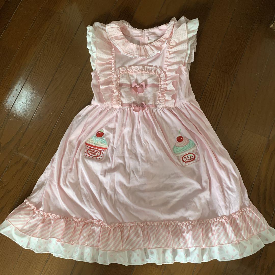 くーちゃん専用　シャーリーテンプル　カップアイスアップリケワンピース130