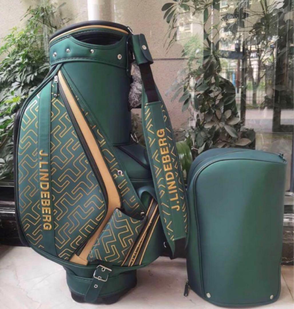 ジェイリンドバーグJLINDEBERG コラボ キャディバッグ 緑 ゴルフバッグ
