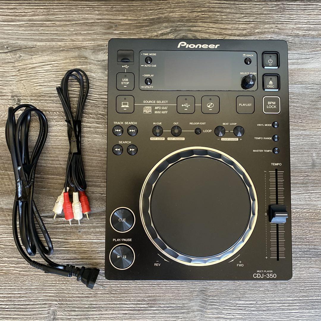 パイオニア　CDJ-350 コンパクト DJマルチプレーヤー (black)
