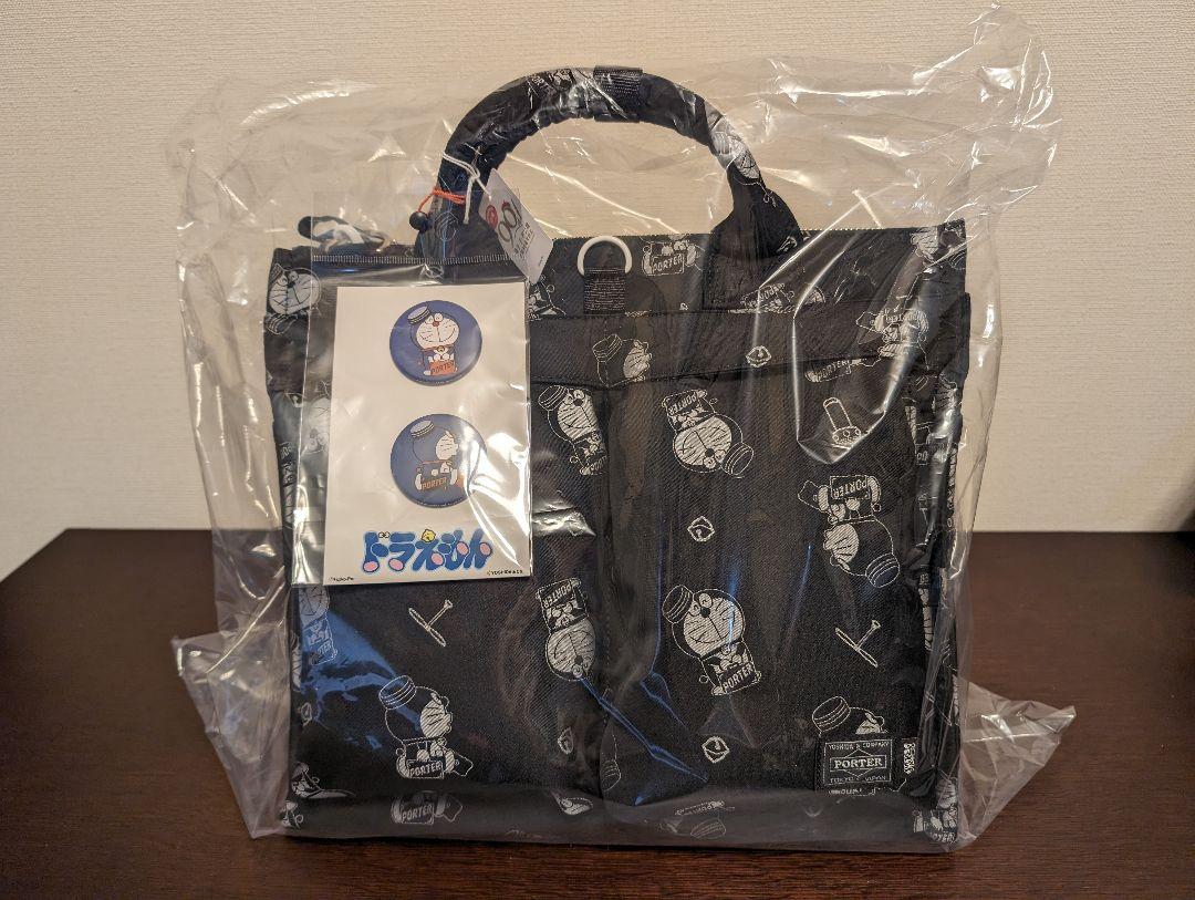 ドラえもん×PORTER　2WAY TOTE BAG （オリジナル缶バッチ付）