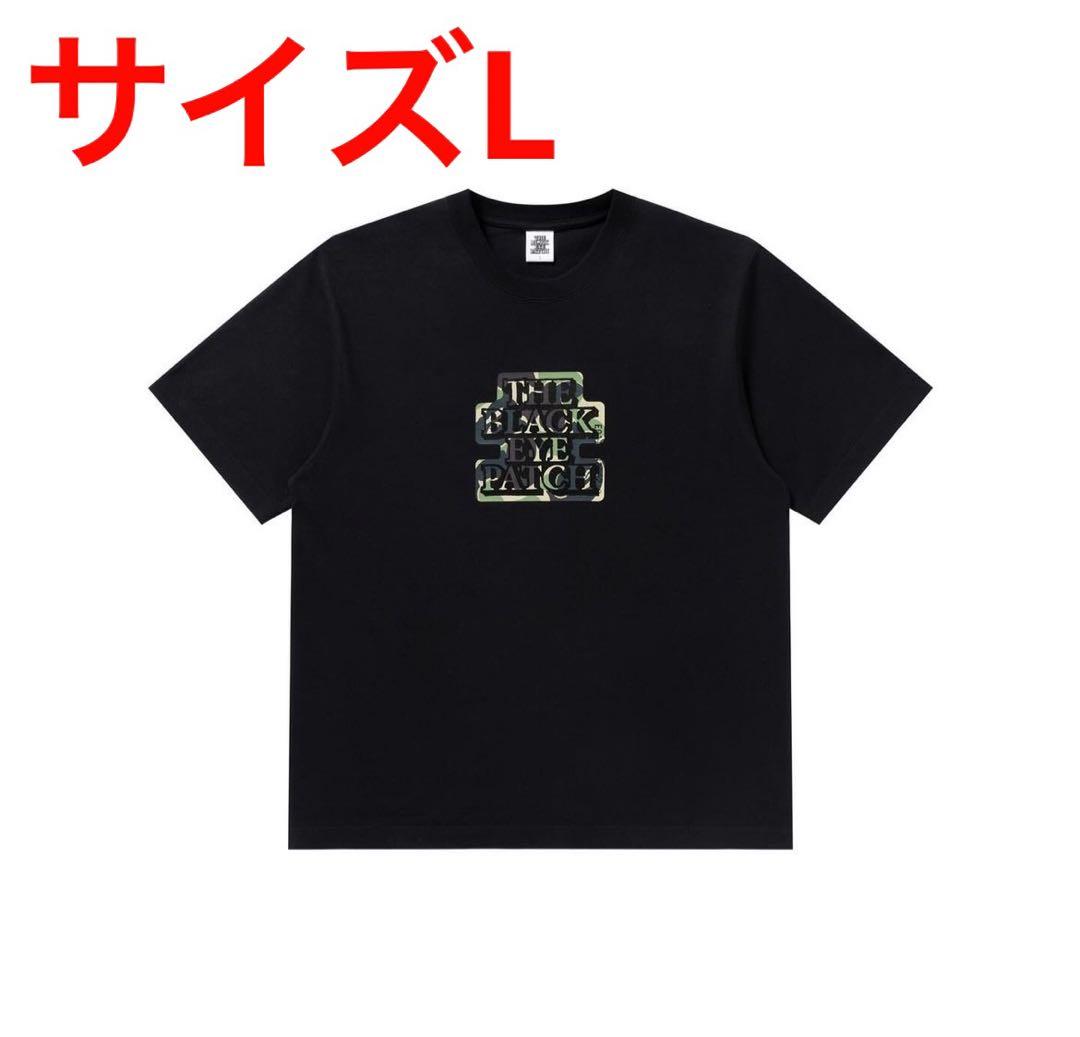 小物などお買い得な福袋 BlackEyePatch 新品未開封 BAPE 黒 サイズL コラボTシャツ トップス