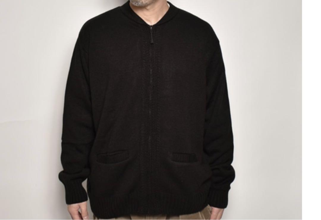 Sai/Zip Up Acrylic Crewneck Cardigan US