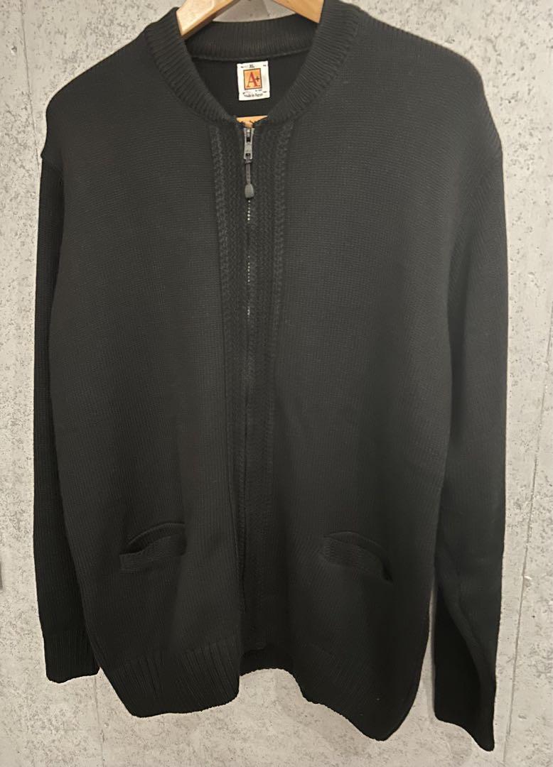 Sai/Zip Up Acrylic Crewneck Cardigan US