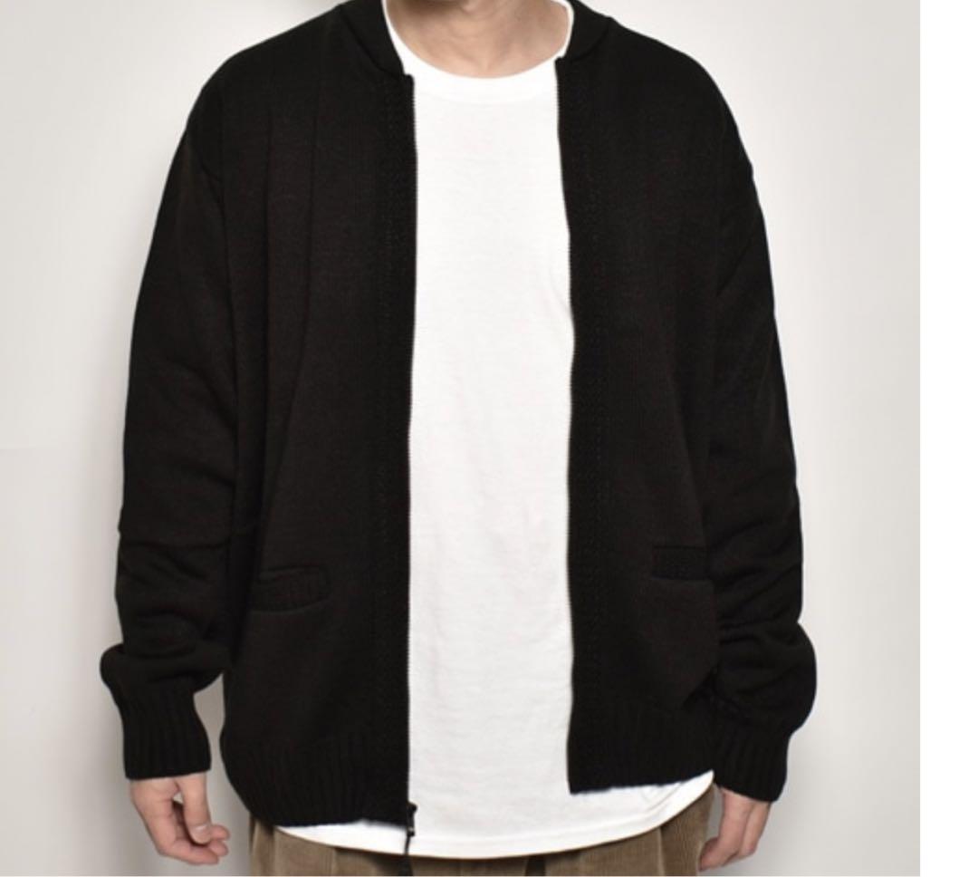 Sai/Zip Up Acrylic Crewneck Cardigan US