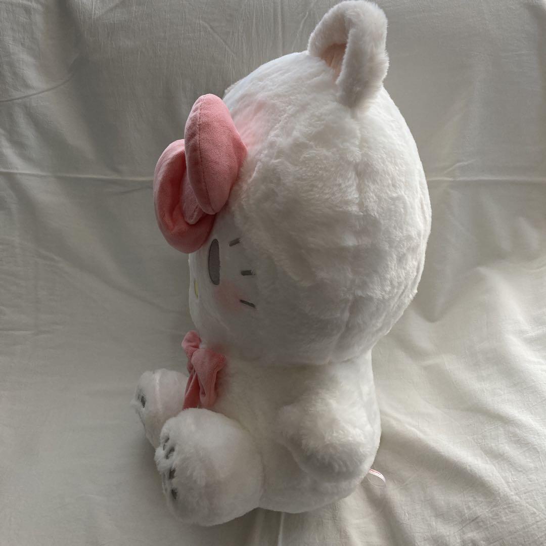 ハローキティ　サンリオ　ぬいぐるみ　ホワイトベアドール　特大　くま ハローキティ サンリオ ぬいぐるみ ホワイトベアドール 特大