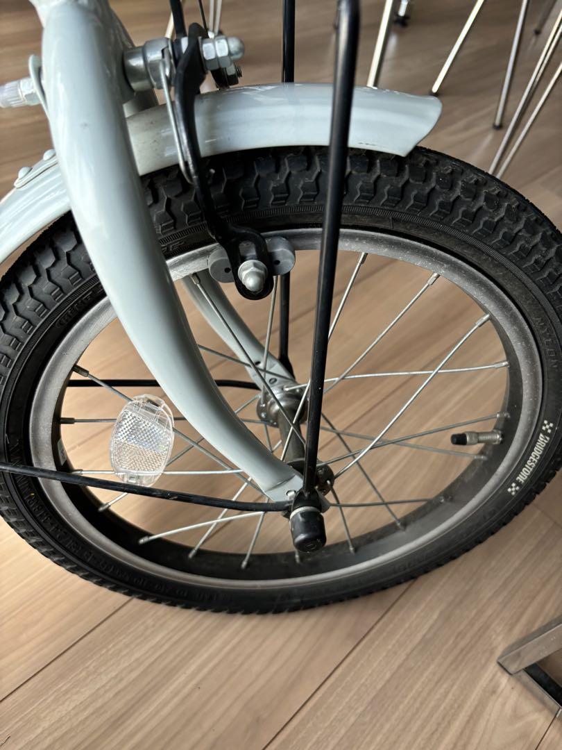 値下げ　美品　Bikke ブルーグレー　子供用　16インチ