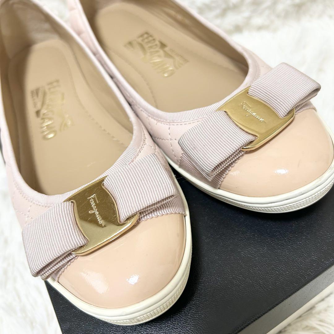 【美品】サルバトーレフェラガモ パンプス フラットシューズ
