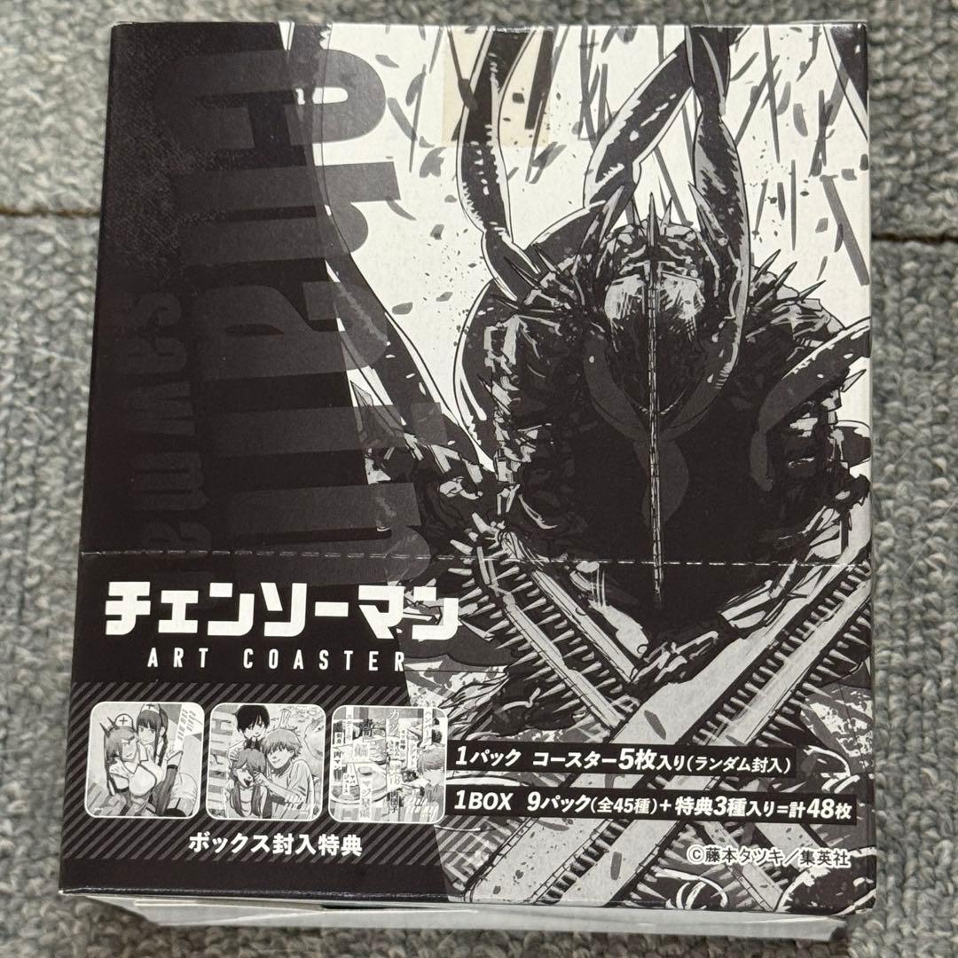 チェンソーマン アートコースター 未開封 6BOX 特典付き チェンソーマン アートコースター ボックス 新品未開封 未使用品
