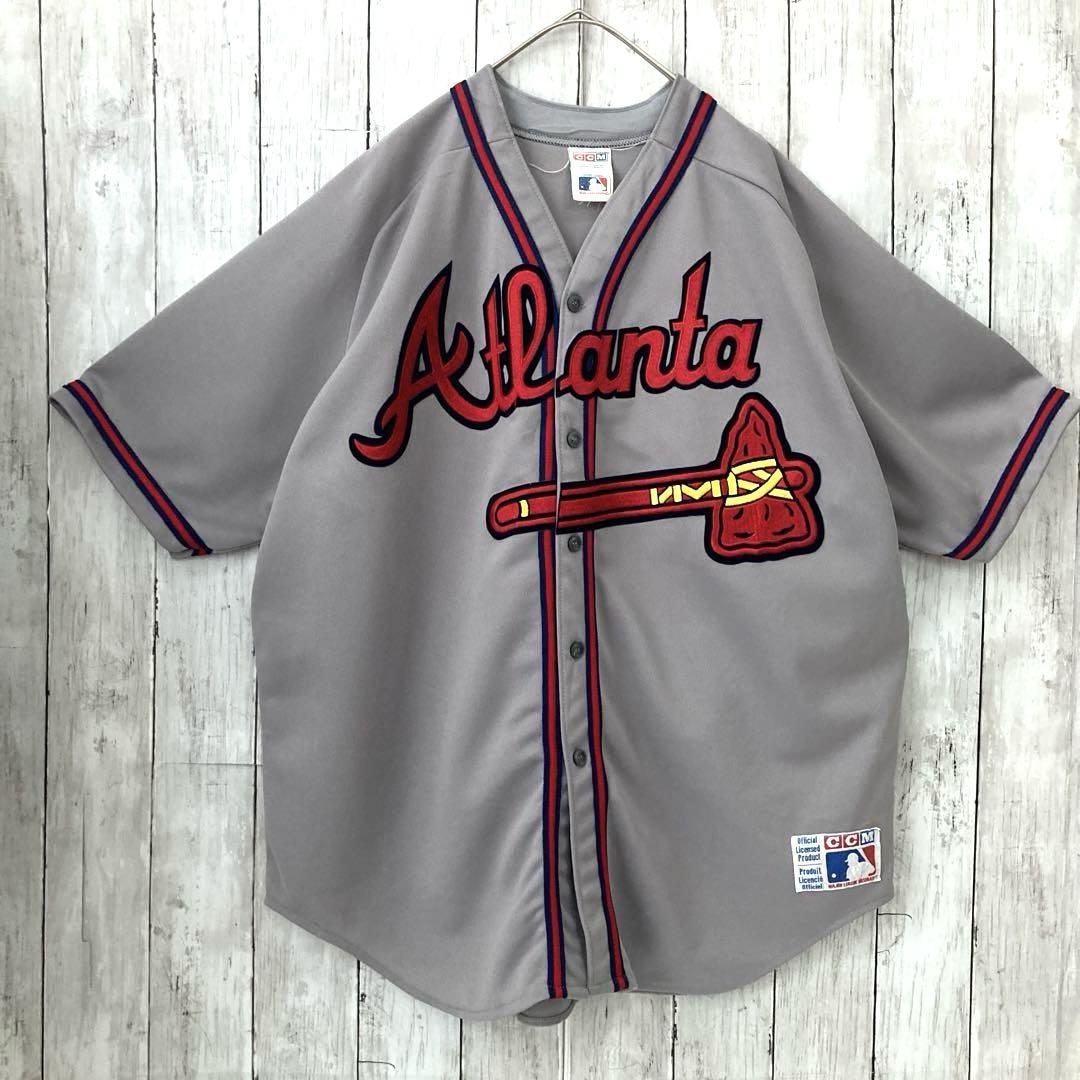 90sヴィンテージ古着CCM MLB アトランタブレーブス刺繍ロゴユニフォーム