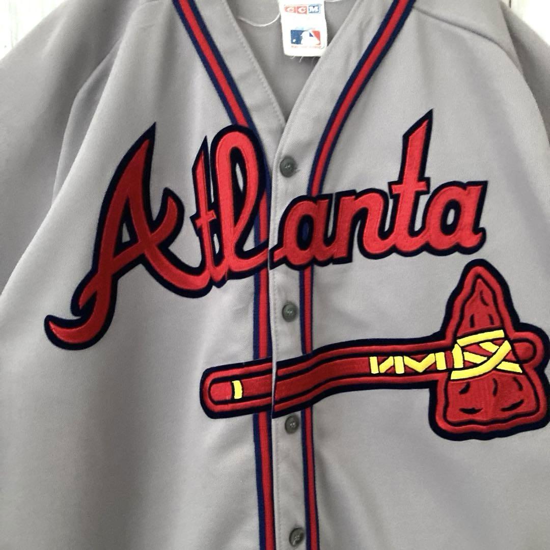 90sヴィンテージ古着CCM MLB アトランタブレーブス刺繍ロゴユニフォーム