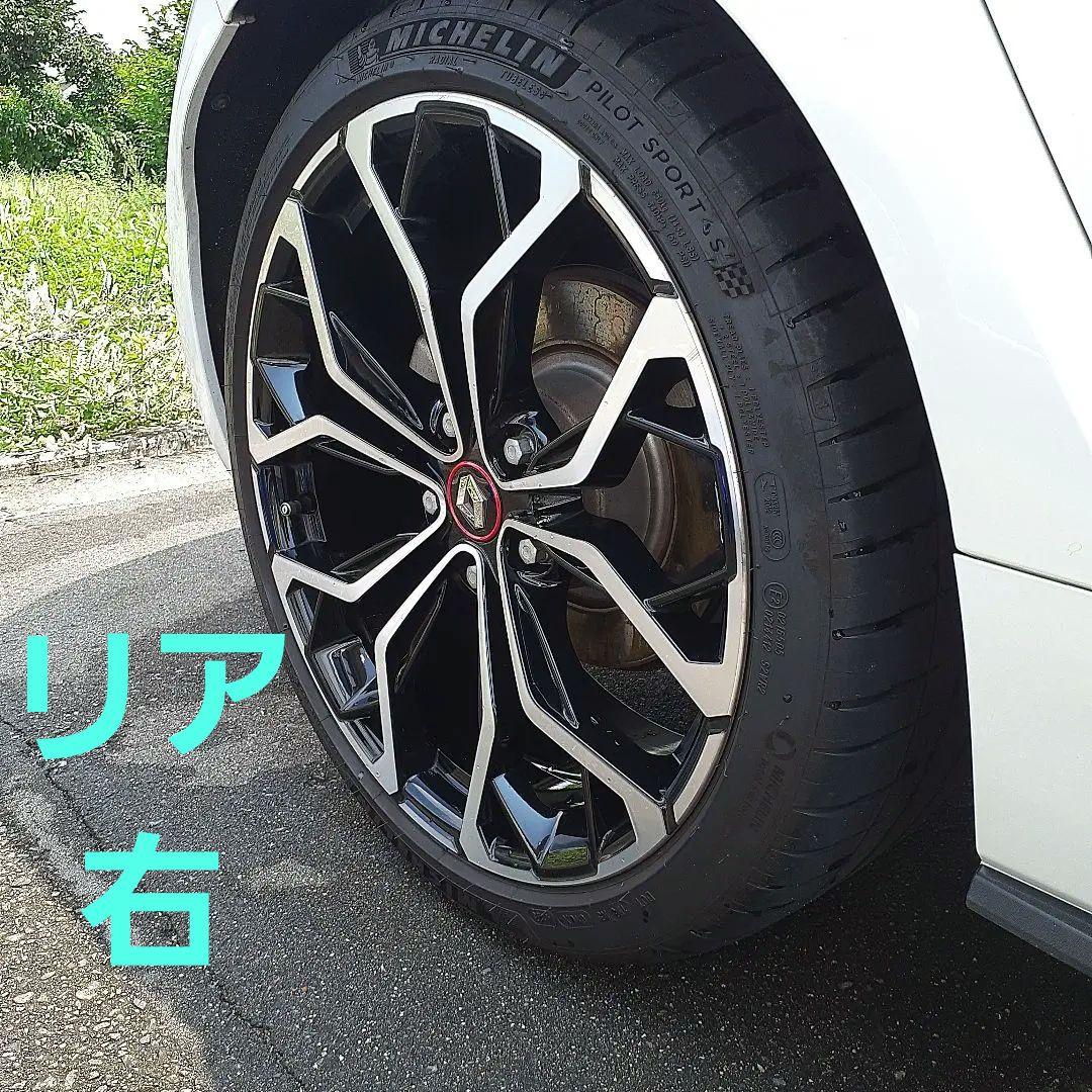 ルノーメガーヌRS…タイヤホイールセット…ミシュラン245 35.目立った傷や汚れなし
