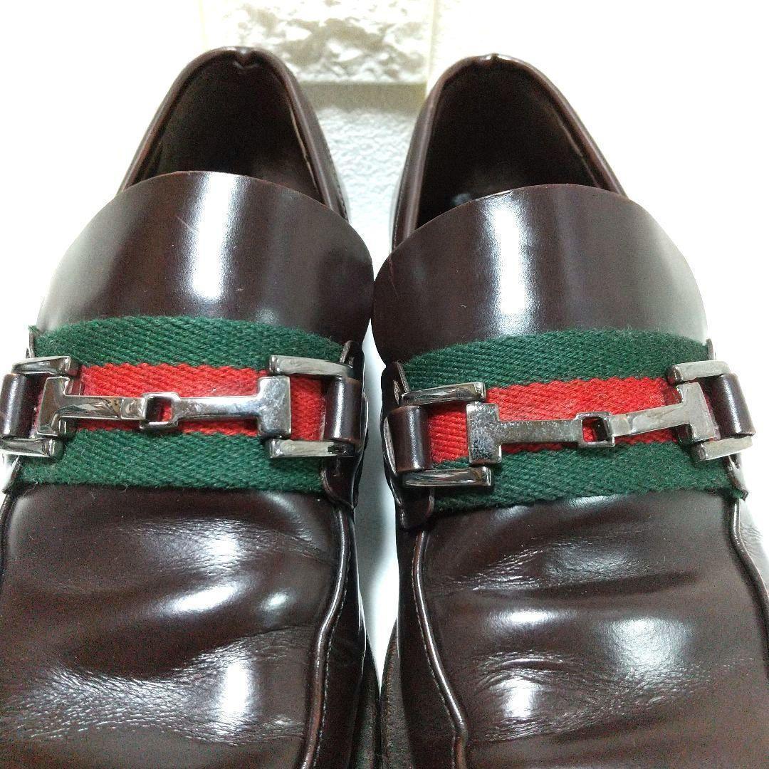 美品✨ GUCCI 35(22) ビットローファー シェリーライン ブラウン