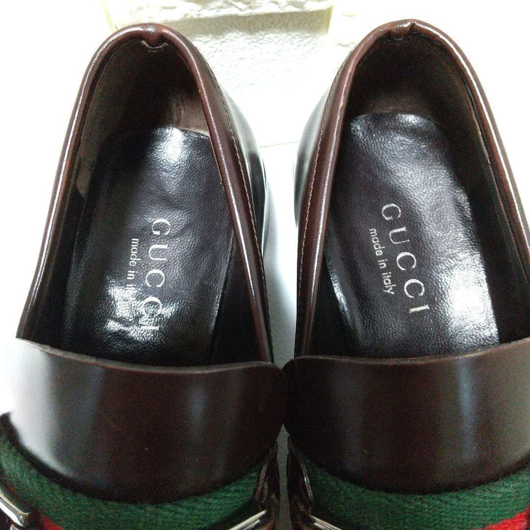 美品✨ GUCCI 35(22) ビットローファー シェリーライン ブラウン