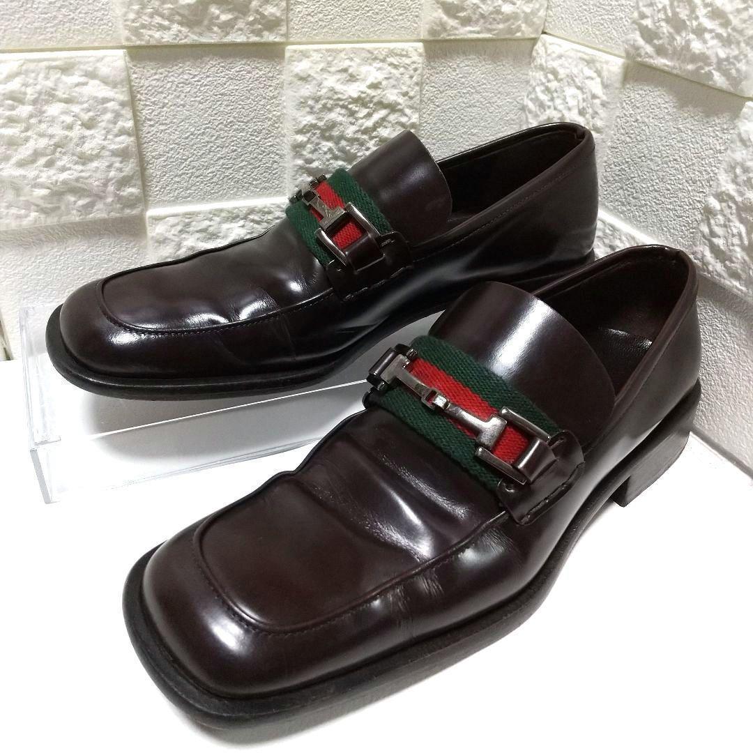 美品✨ GUCCI 35(22) ビットローファー シェリーライン ブラウン